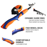 LunaFishing Pole Set Telescopic Portable Lightweight Comfortable Grip Fishing Rod Kit With Reel Bait Box Fish Equipment