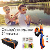 LunaFishing Pole Set Telescopic Portable Lightweight Comfortable Grip Fishing Rod Kit With Reel Bait Box Fish Equipment