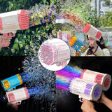 LunaBubble Gun - Rocket Holes Soap Bubbles Electric Machine