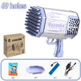 LunaBubble Gun - Rocket Holes Soap Bubbles Electric Machine